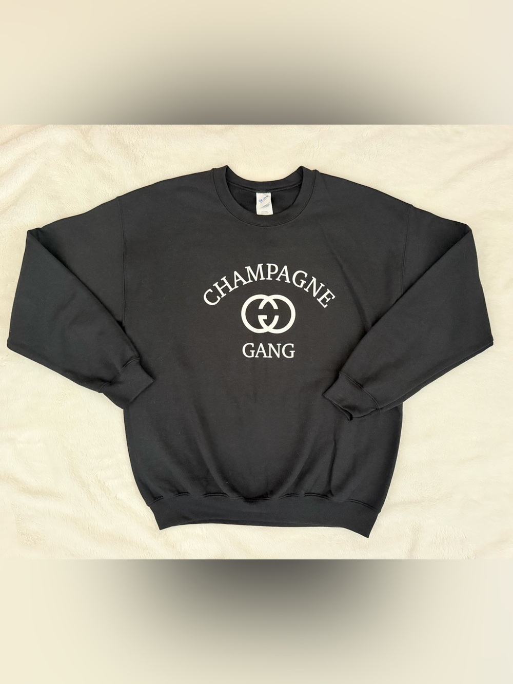 NWOT "Champagne Gang" Graphic Crewneck Sweatshirt - Large